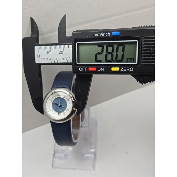 Cross WFK19 Bullseye Blue Dial Quartz Watch Date Womens Silver Tone New Battery - Picture 5 of 12